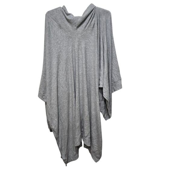 Three Dots Gray Drape Shrug Cardigan Women’s Small Open Front - Picture 2 of 8
